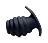 Hive Medium Silicone Ribbed Hollow Anal Plug for Pleasure Butt Plugs - Hollow